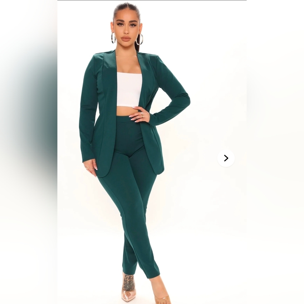 3XL Fashion Nova sleek and stylish open blazer pant set 2pc